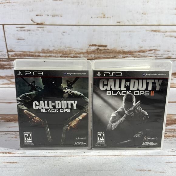 Call of Duty Black Ops 1 and 2 PS3 Bundle CIB Tested Working W/ Manuals - Picture 1 of 5